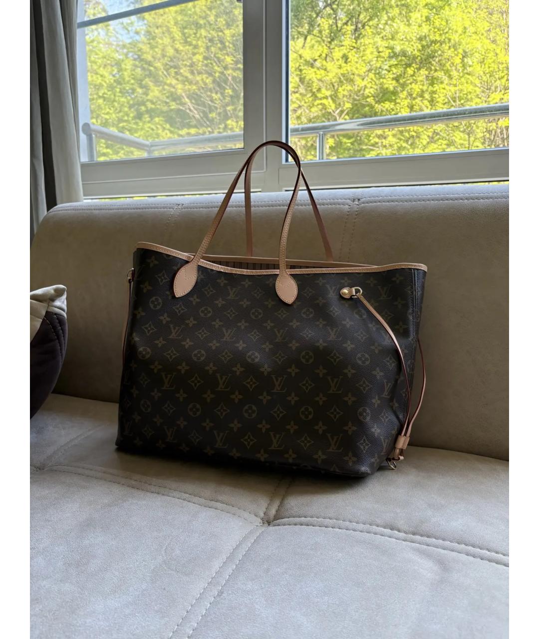 LOUIS VUITTON Коричневая дорожная/спортивная сумка, фото 9