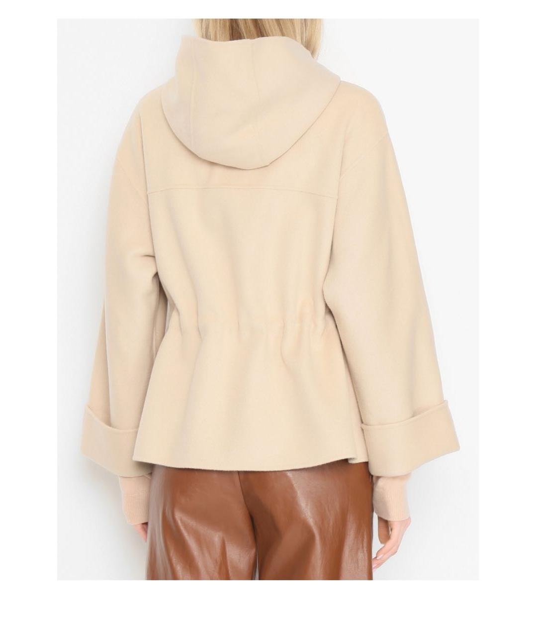 WEEKEND MAX MARA Бежевая шерстяная куртка, фото 3