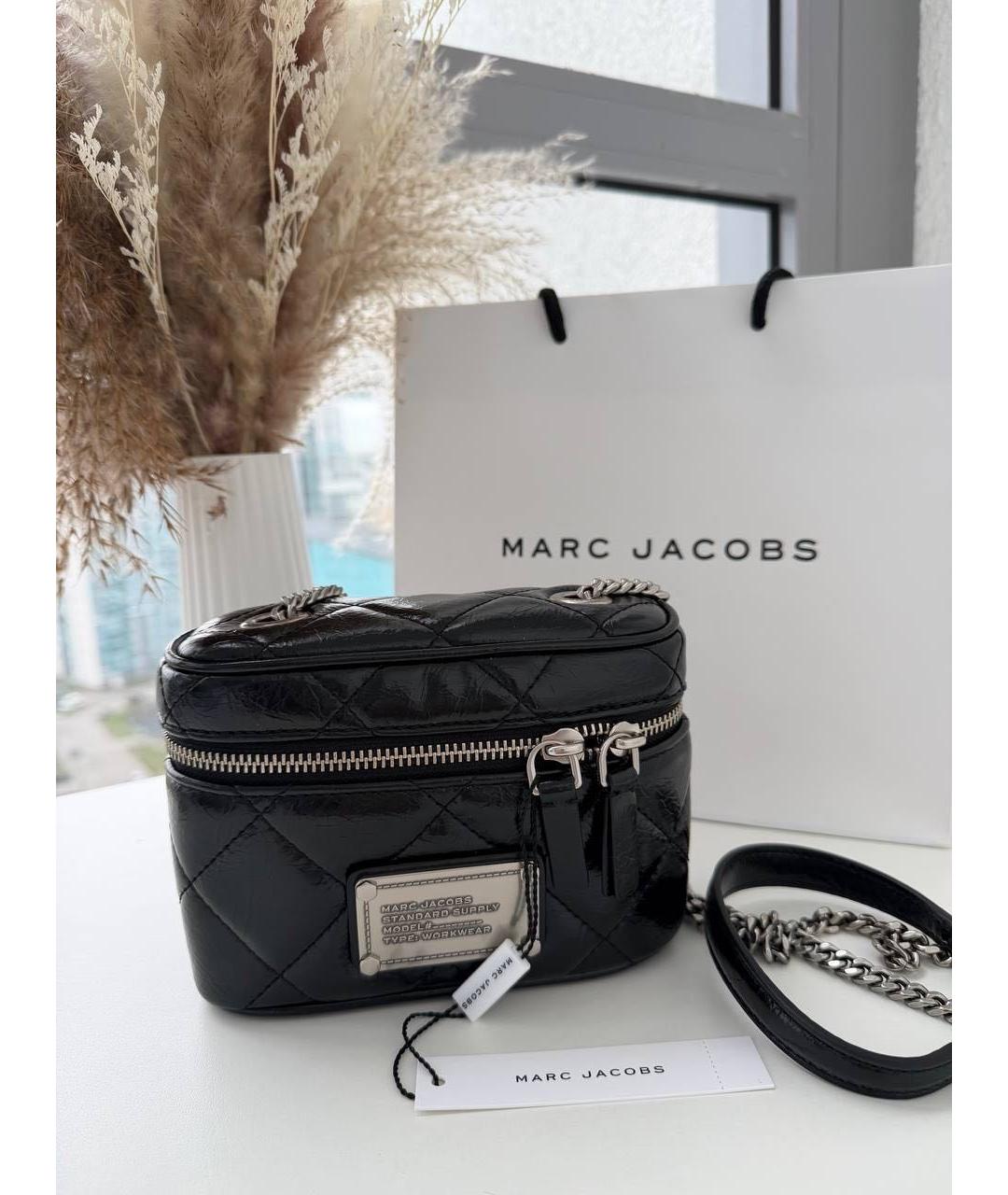 MARC JACOBS Черная кожаная сумка через плечо, фото 5