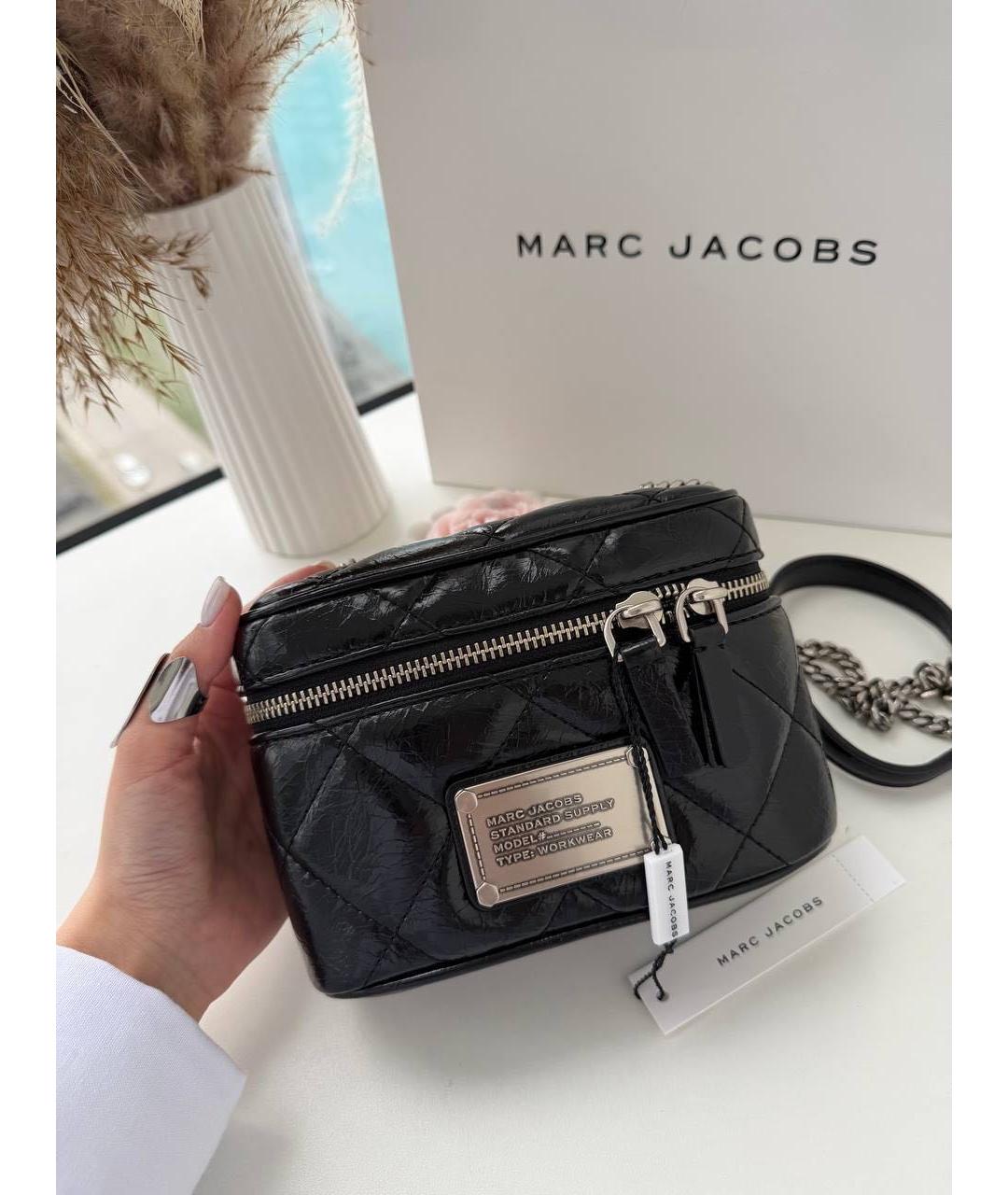 MARC JACOBS Черная кожаная сумка через плечо, фото 3
