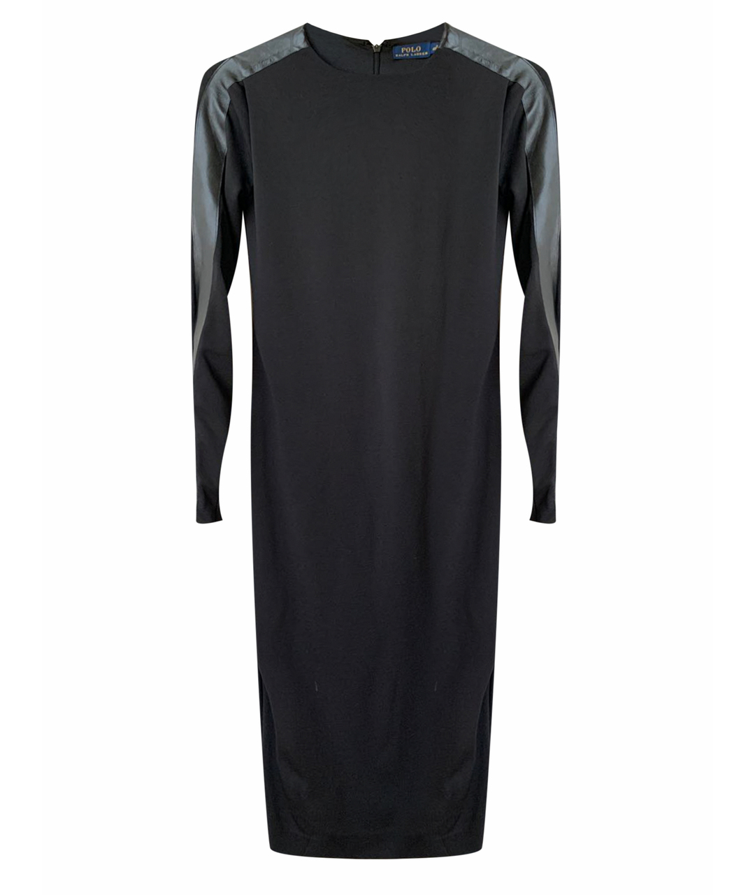 POLO RALPH LAUREN Черное вискозное коктейльное платье, фото 1