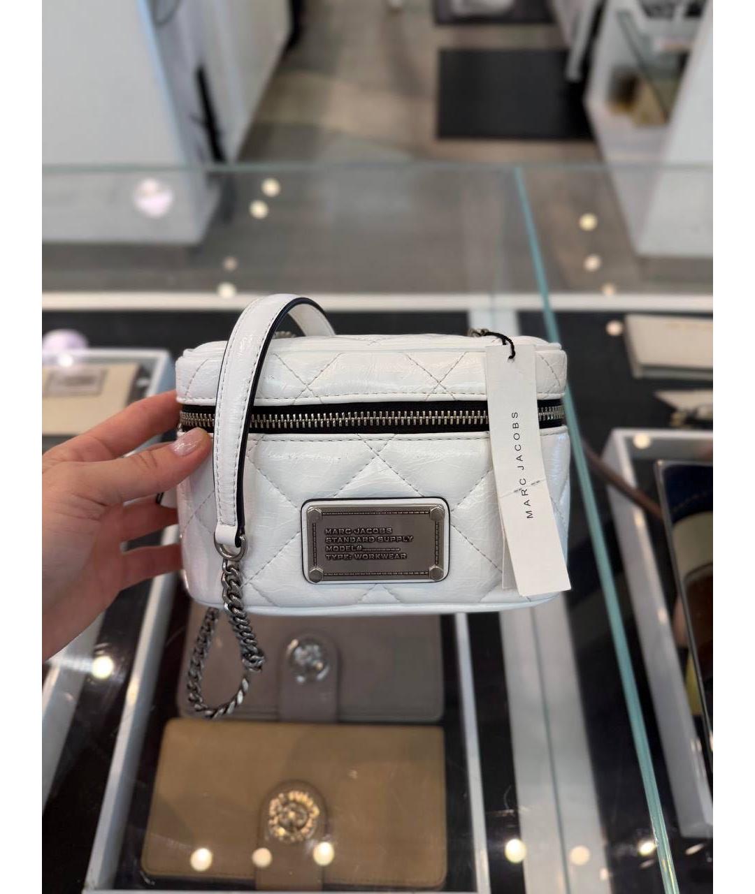 MARC JACOBS Белая кожаная сумка через плечо, фото 2