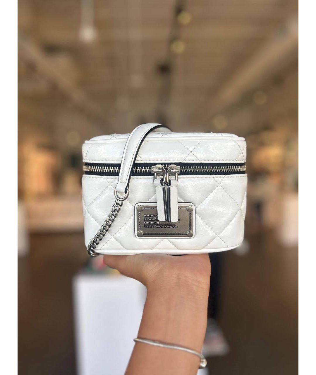 MARC JACOBS Белая кожаная сумка через плечо, фото 7