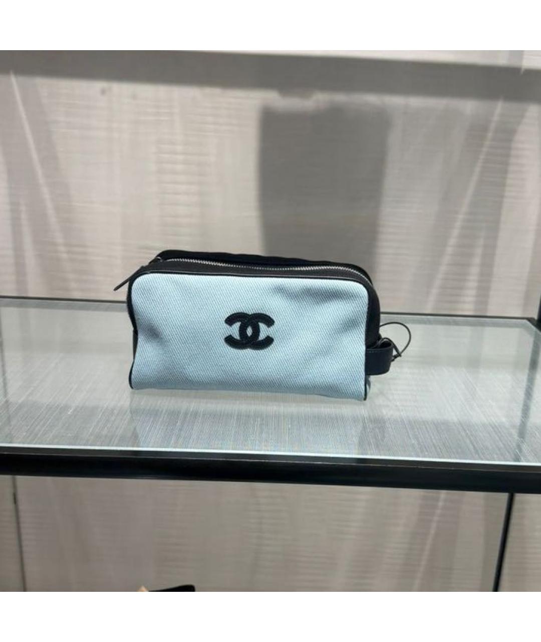 CHANEL Голубая косметичка, фото 3