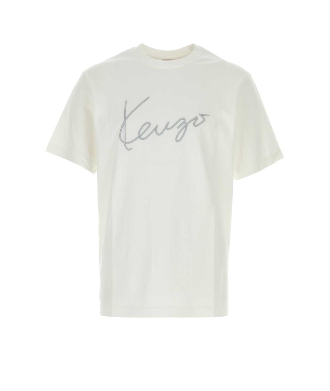 KENZO Белая хлопковая футболка, фото 1