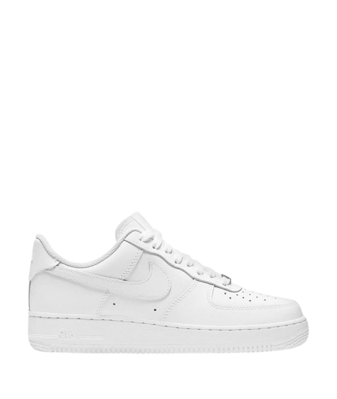 NIKE Белые кожаные низкие кроссовки / кеды, фото 1