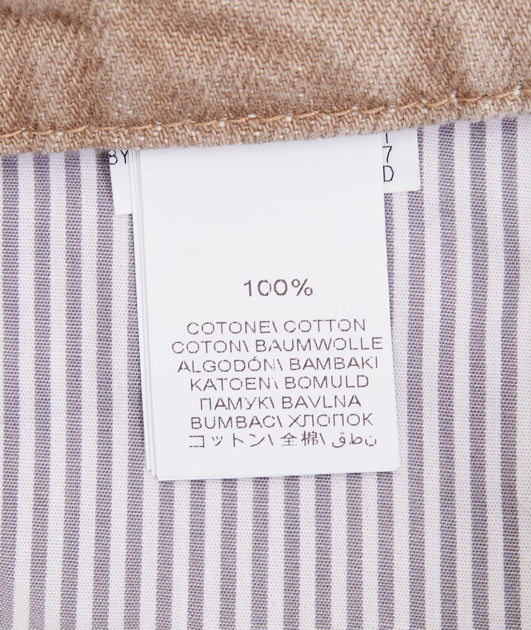 BRUNELLO CUCINELLI Бежевые хлопковые прямые джинсы, фото 4