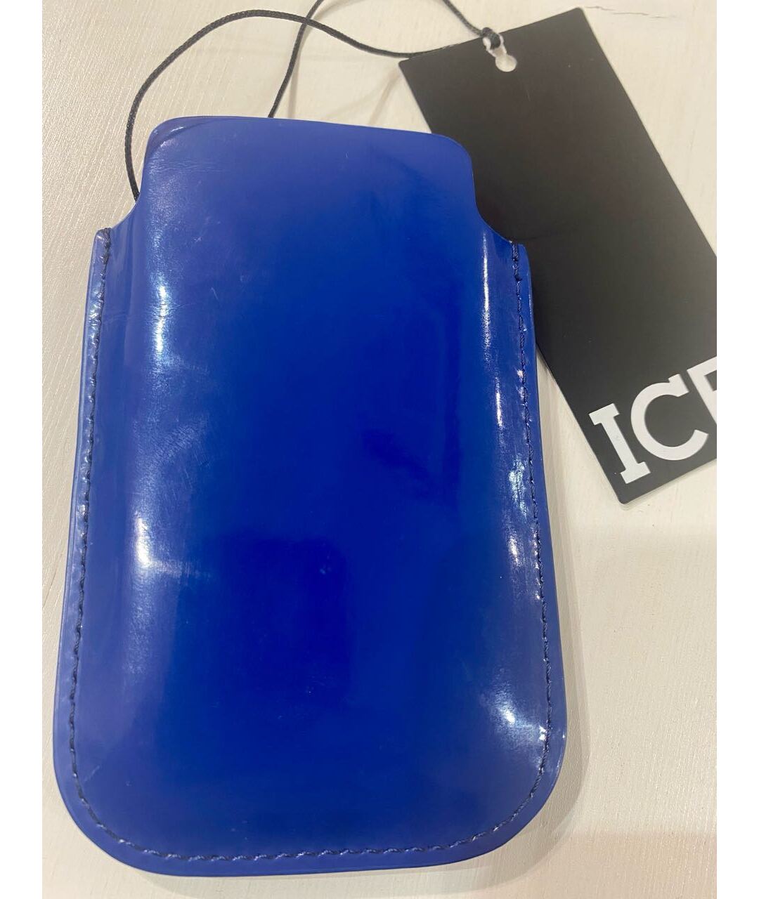 ICEBERG Синяя визитница из искусственной кожи, фото 2