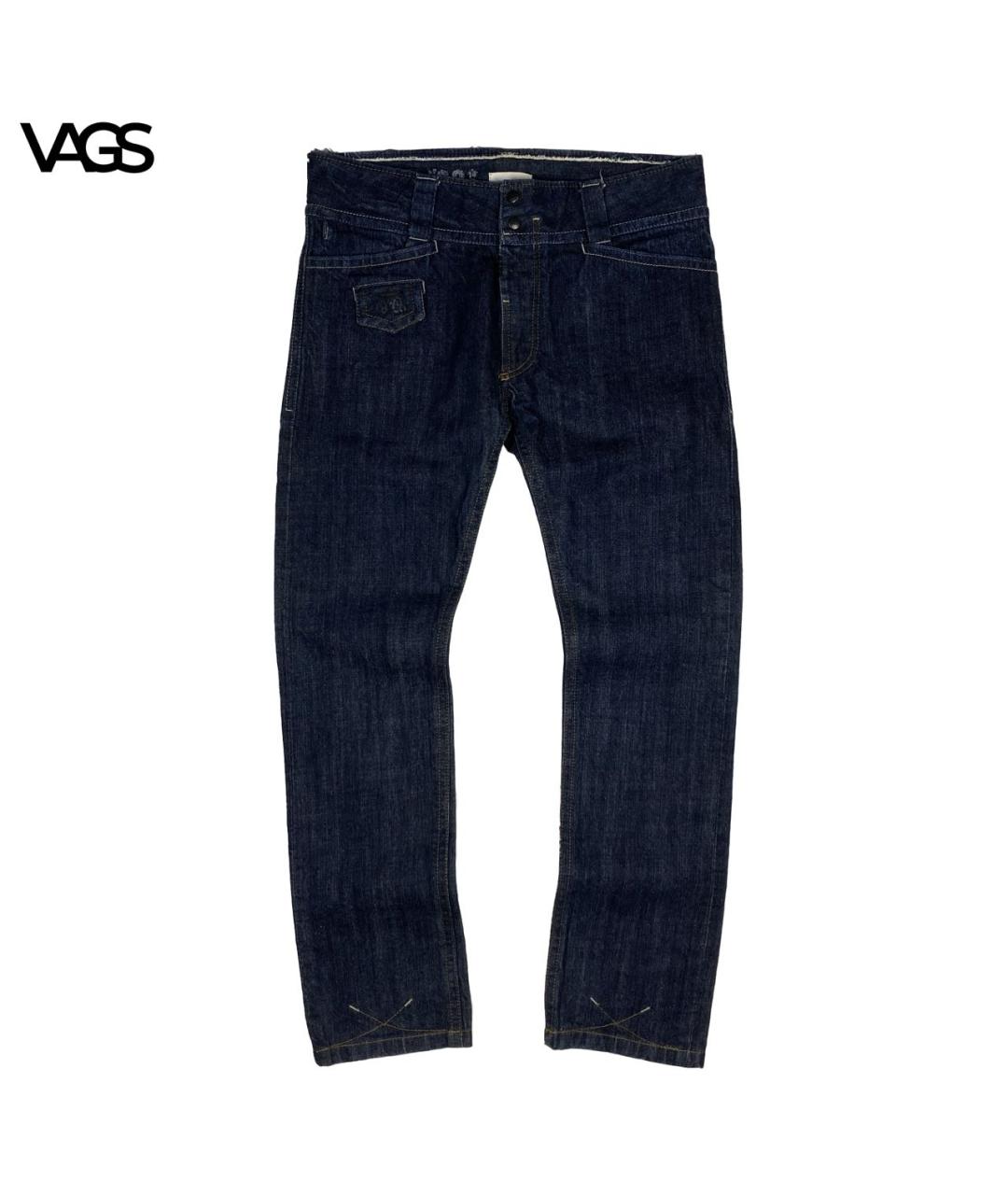 DIESEL Темно-синие хлопковые прямые джинсы, фото 7