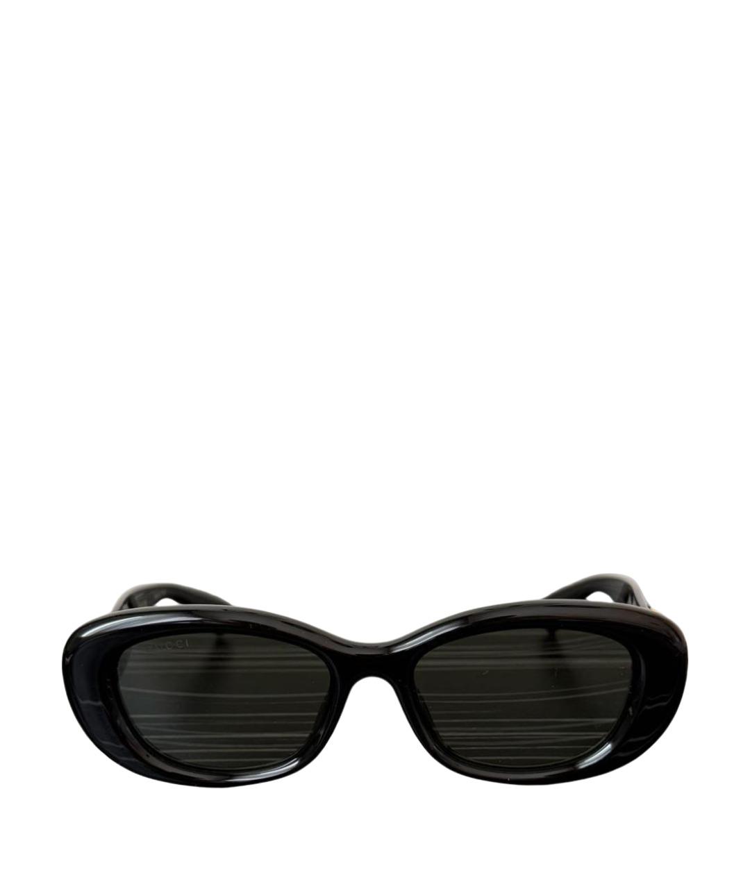 GUCCI Черные пластиковые солнцезащитные очки, фото 1