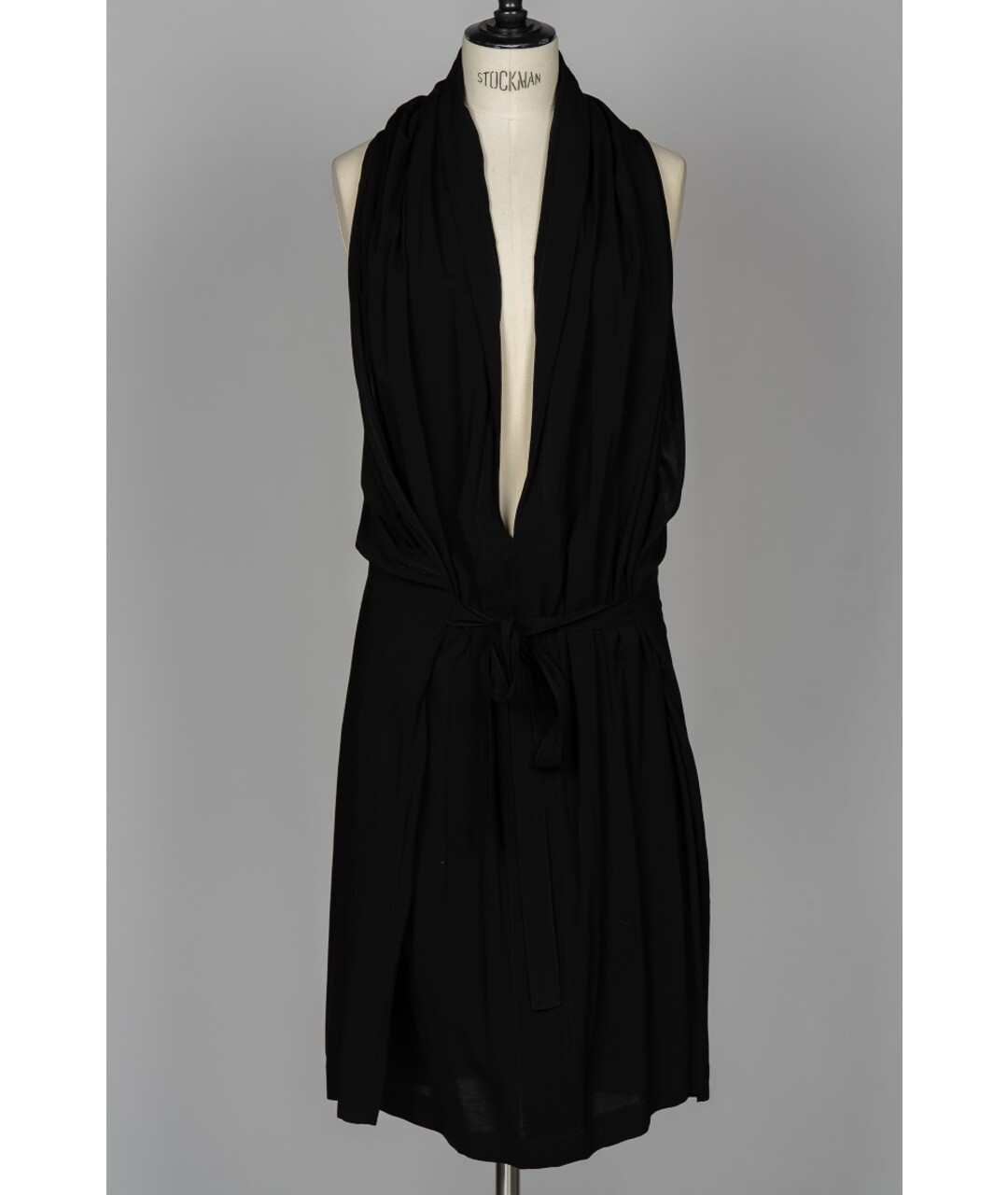 ANN DEMEULEMEESTER Черное вискозное платье, фото 3