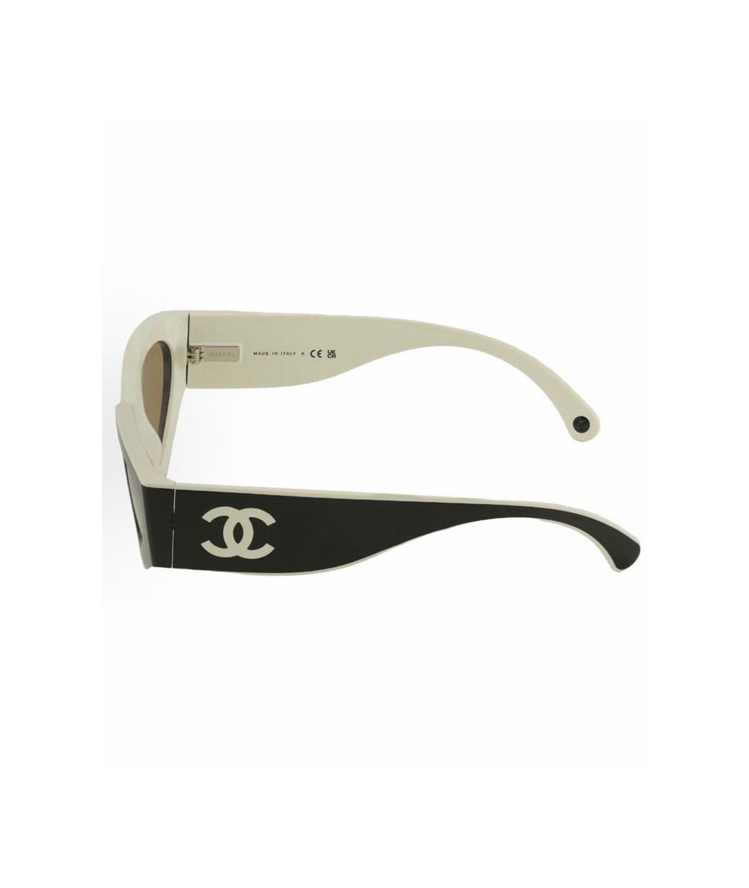 CHANEL Черные пластиковые солнцезащитные очки, фото 2