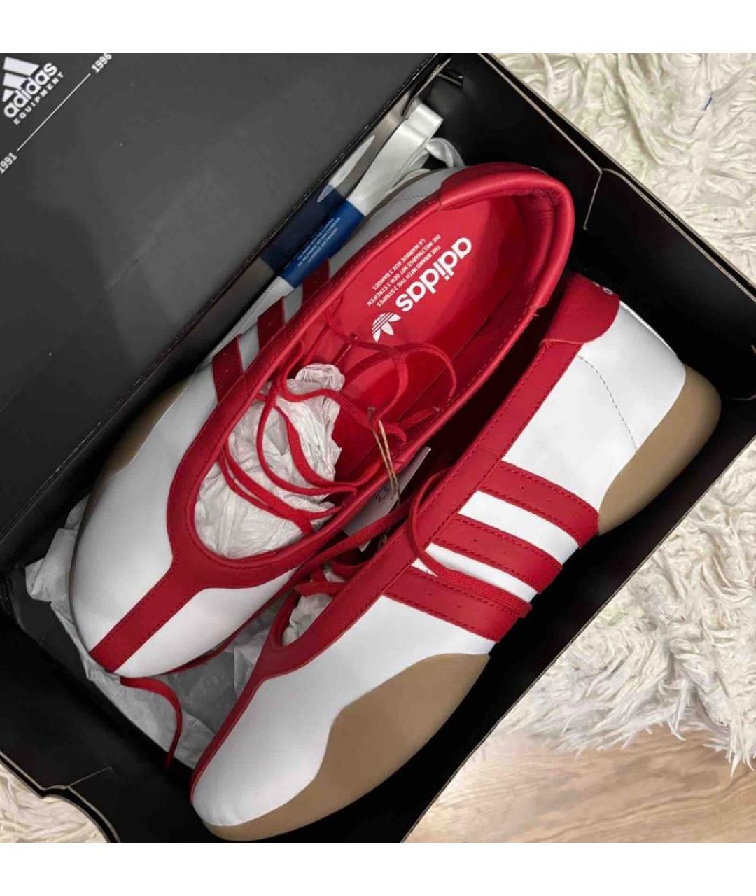 ADIDAS Белые кожаные балетки, фото 5