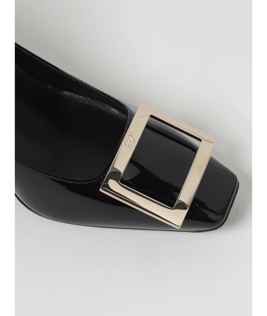 ROGER VIVIER Черные туфли из лакированной кожи, фото 4