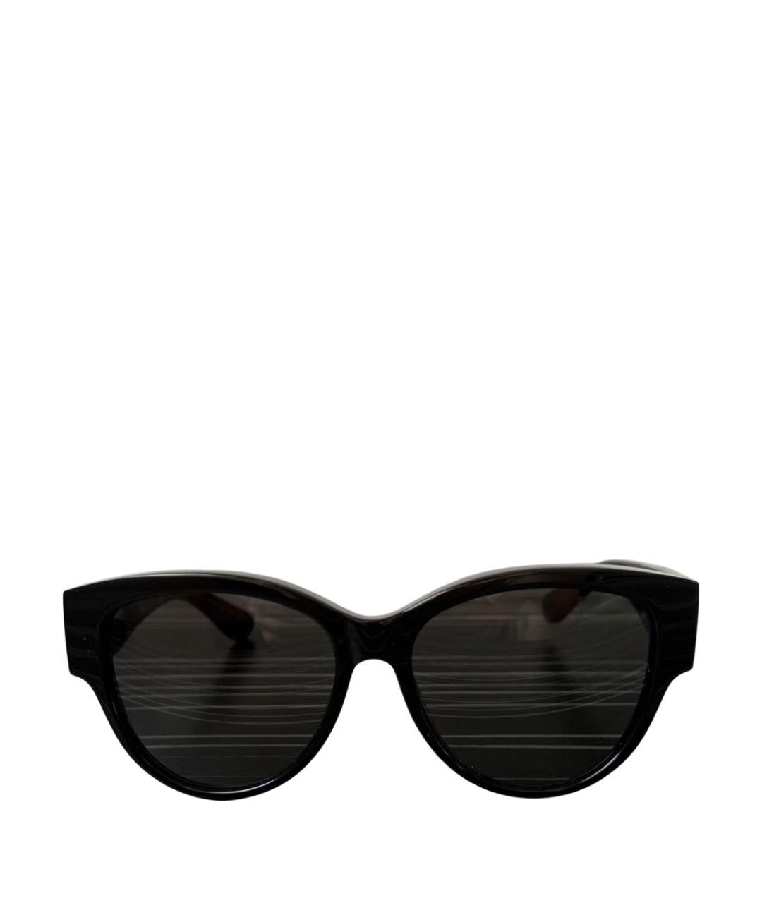 SAINT LAURENT Черные пластиковые солнцезащитные очки, фото 1