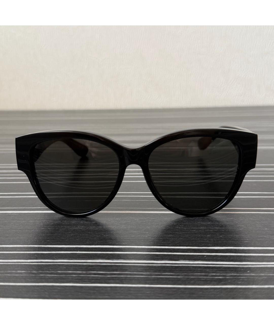 SAINT LAURENT Черные пластиковые солнцезащитные очки, фото 5