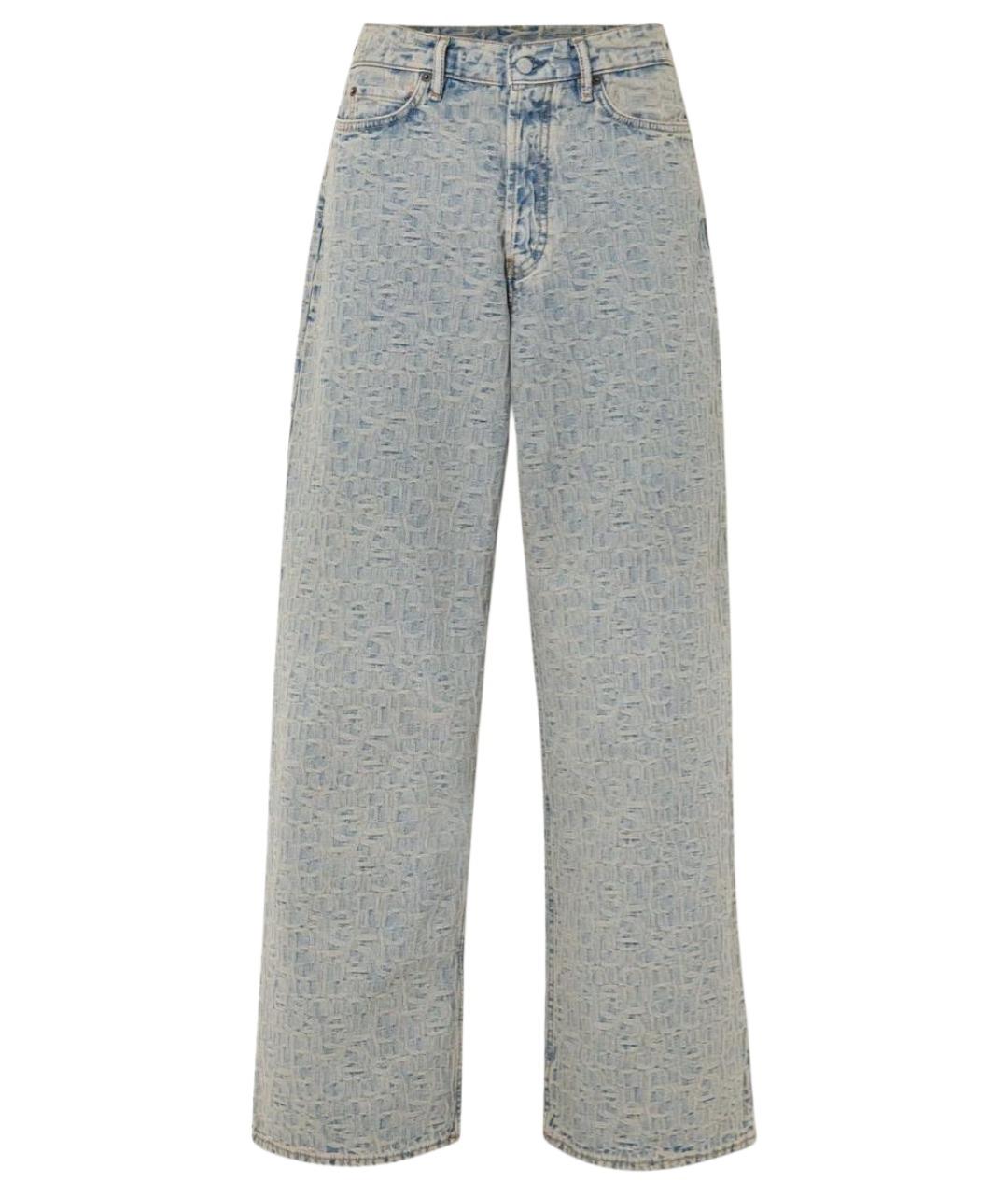 ACNE STUDIOS Голубые прямые джинсы, фото 1
