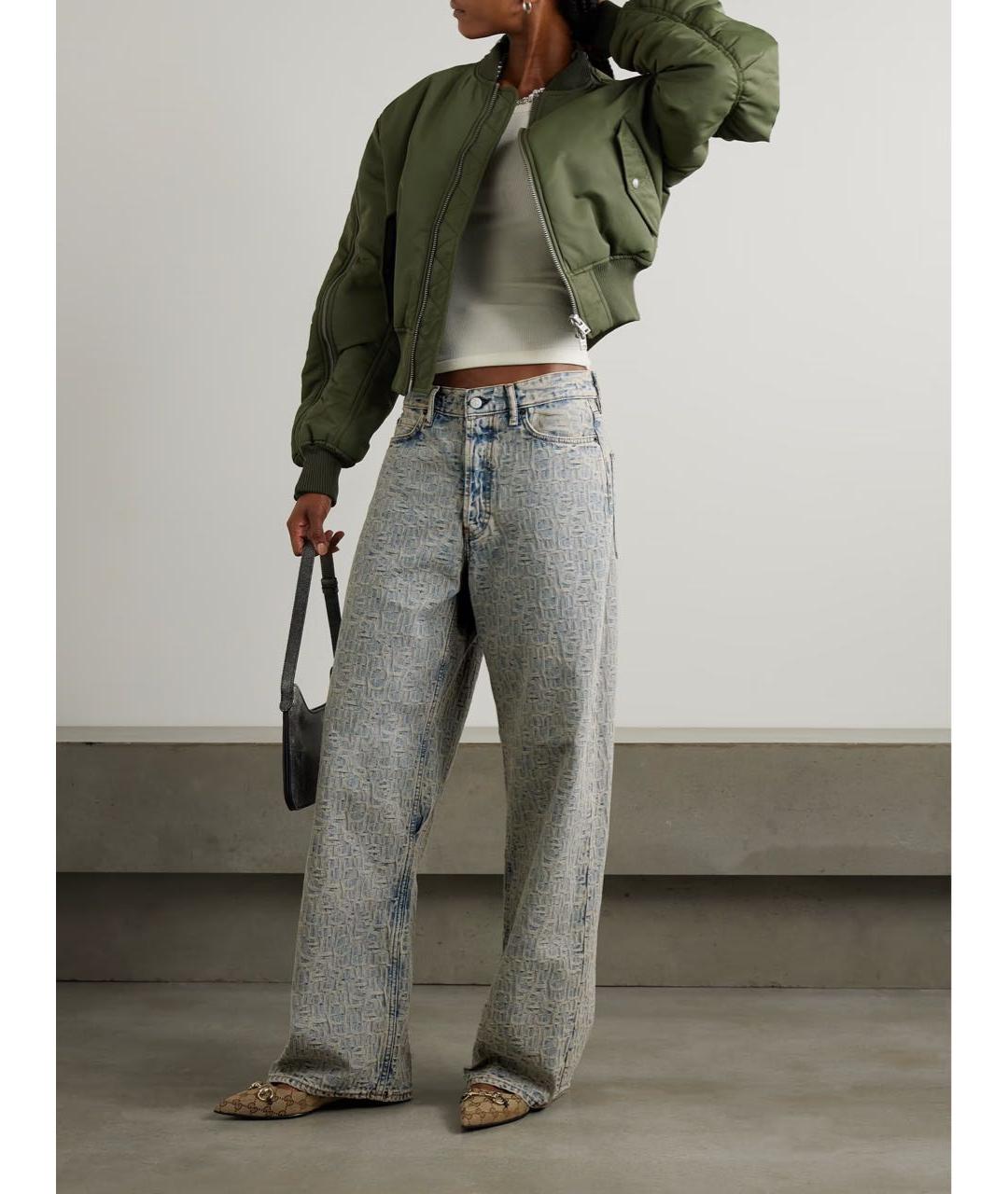 ACNE STUDIOS Голубые прямые джинсы, фото 6