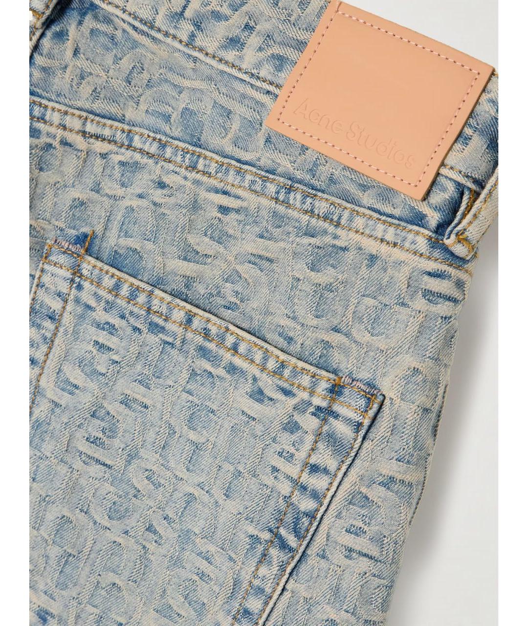 ACNE STUDIOS Голубые прямые джинсы, фото 3