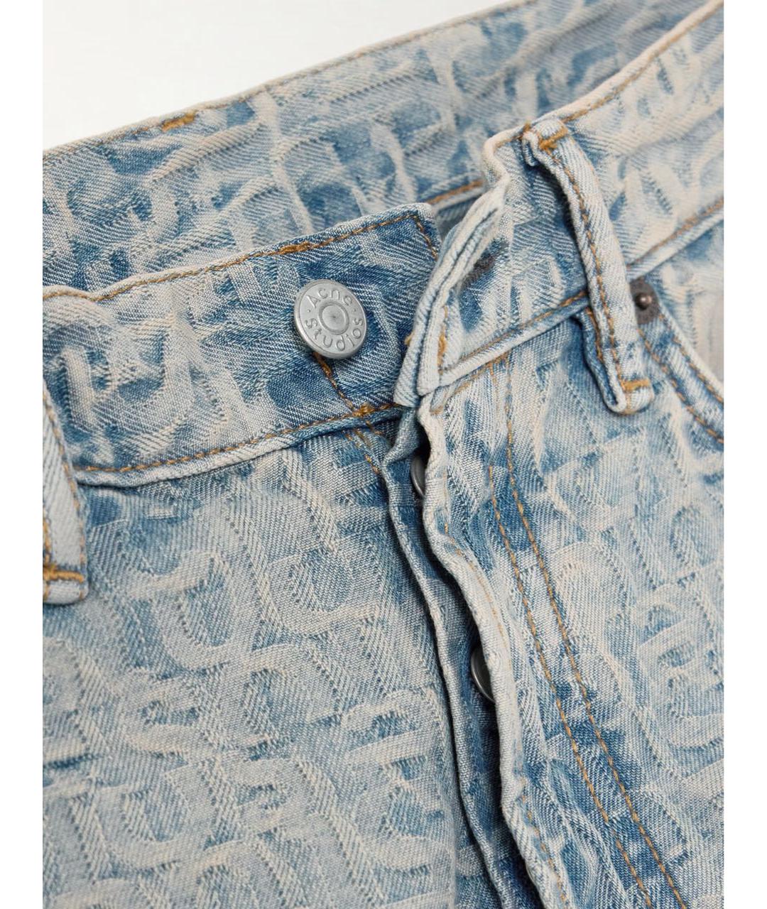 ACNE STUDIOS Голубые прямые джинсы, фото 2