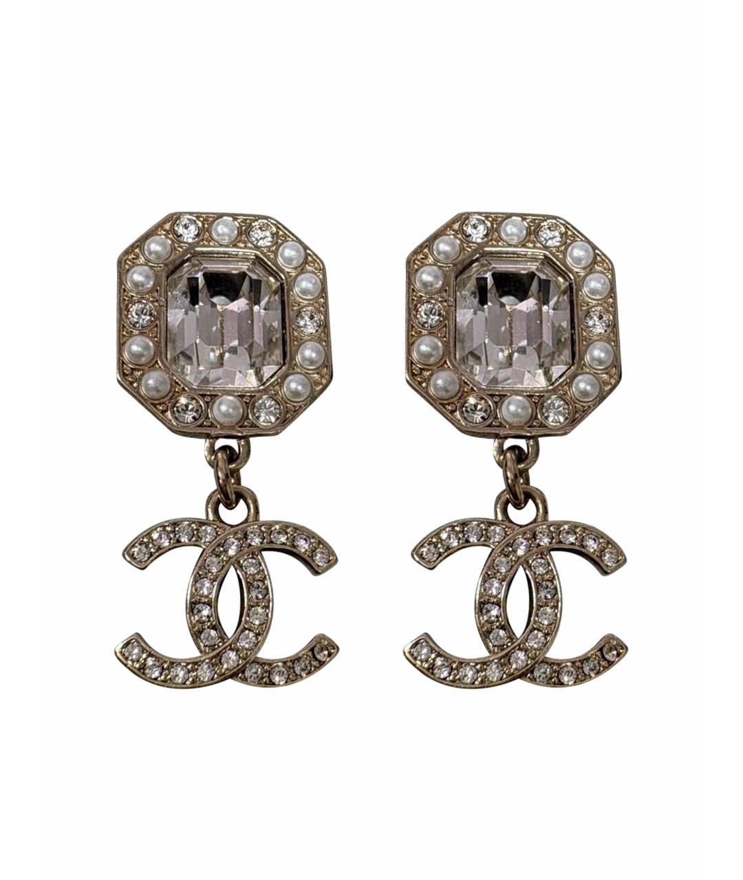 CHANEL Серебряные серьги, фото 1