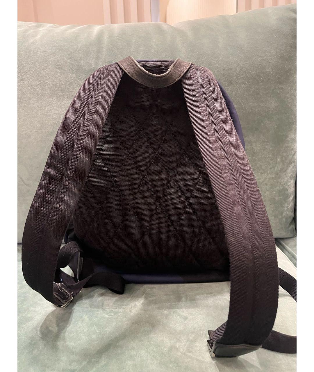 BURBERRY Синий тканевый рюкзак, фото 3