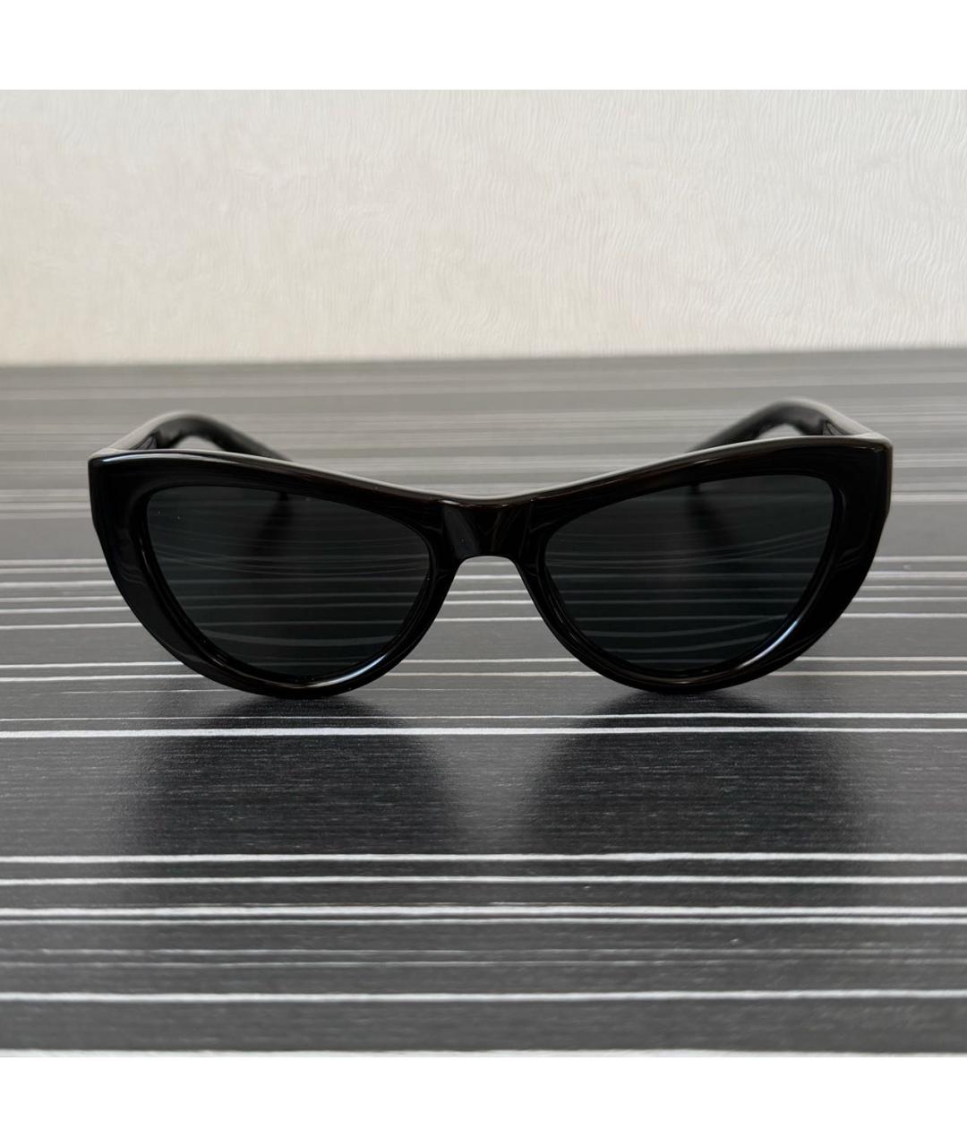 SAINT LAURENT Черные пластиковые солнцезащитные очки, фото 5