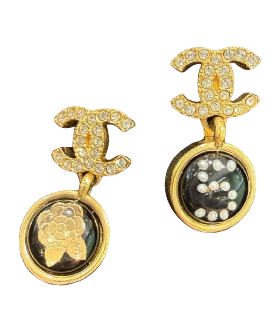 CHANEL Золотые серьги, фото 1