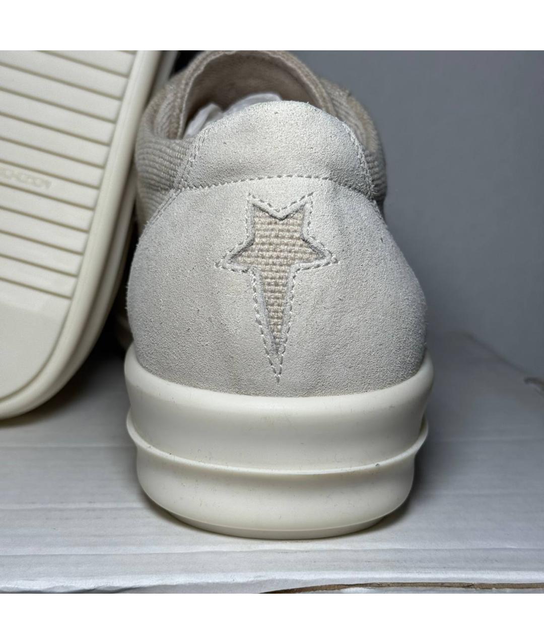RICK OWENS DRKSHDW Бежевые низкие кроссовки / кеды, фото 4