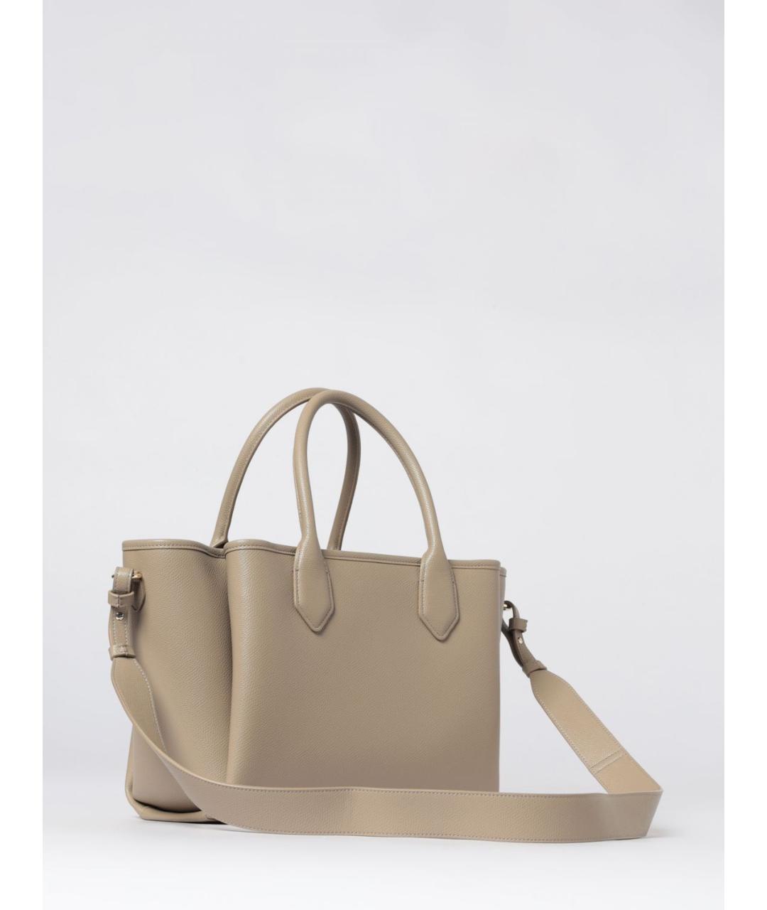 EMPORIO ARMANI Бежевая сумка с короткими ручками из искусственной кожи, фото 2