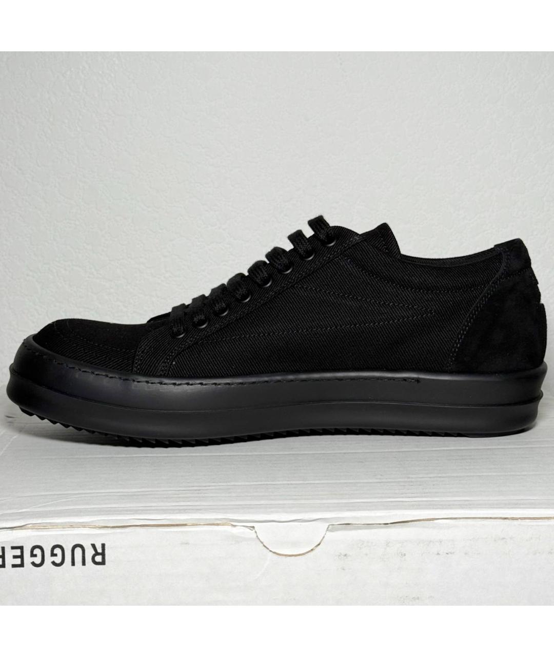 RICK OWENS DRKSHDW Черные низкие кроссовки / кеды, фото 6