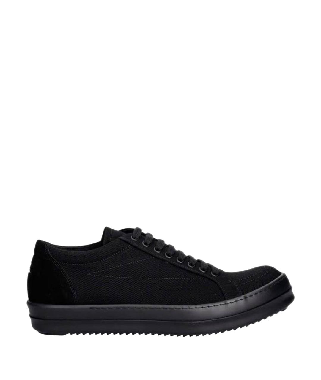 RICK OWENS DRKSHDW Черные низкие кроссовки / кеды, фото 1