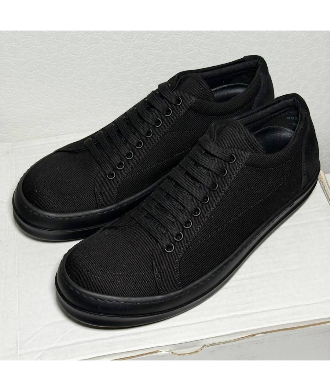 RICK OWENS DRKSHDW Черные низкие кроссовки / кеды, фото 3