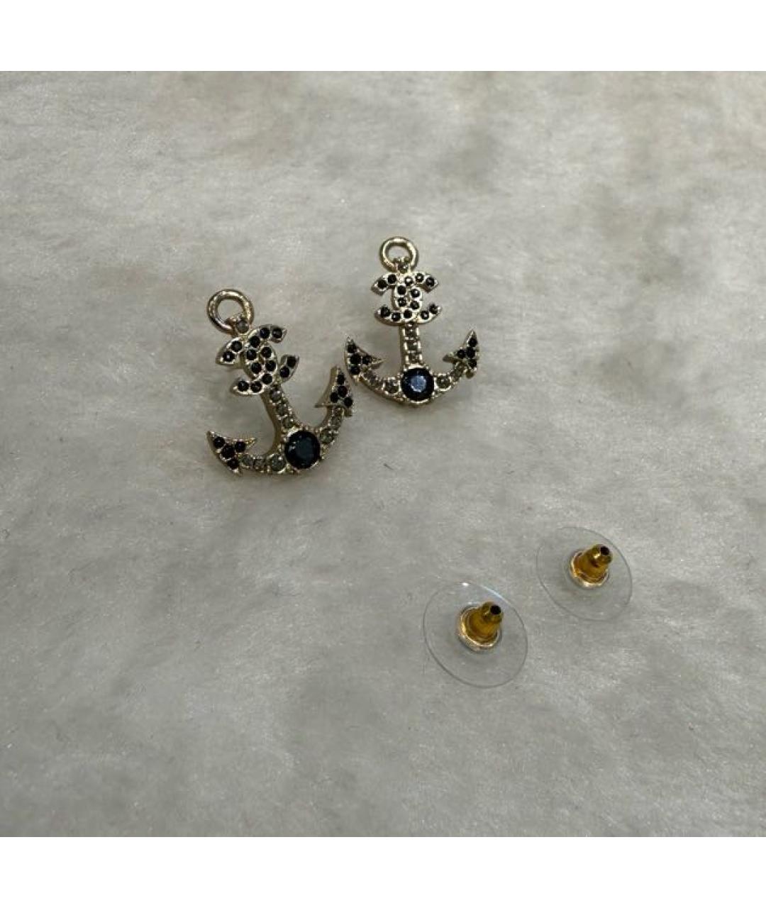 CHANEL Золотые серьги, фото 5