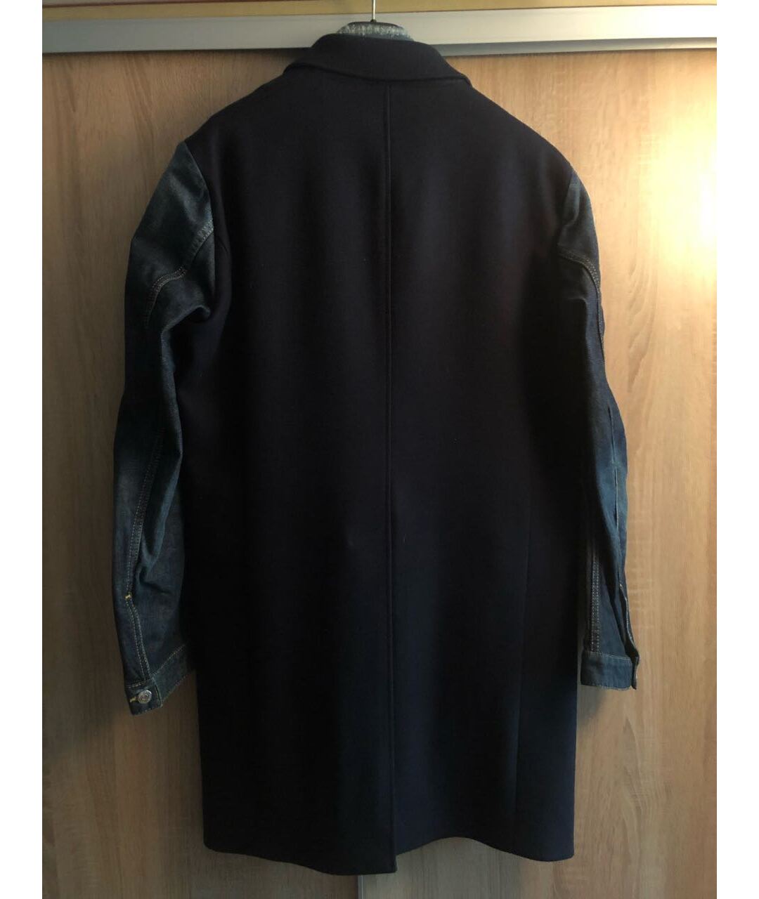 DSQUARED2 Темно-синее шерстяное пальто, фото 2