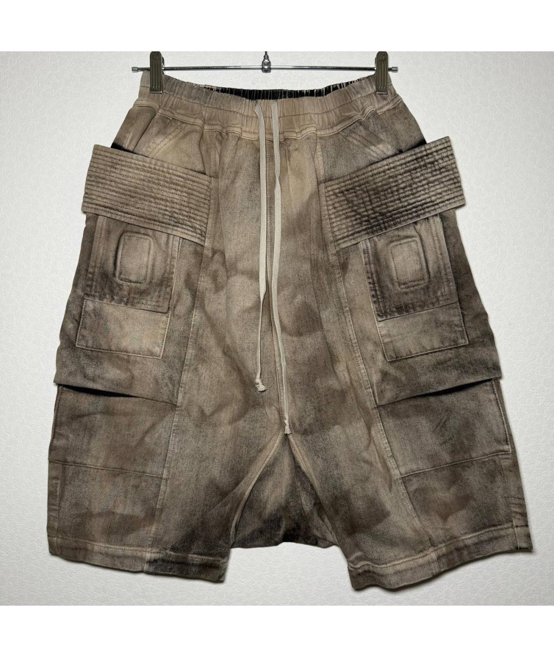 RICK OWENS DRKSHDW Бежевые шорты, фото 10