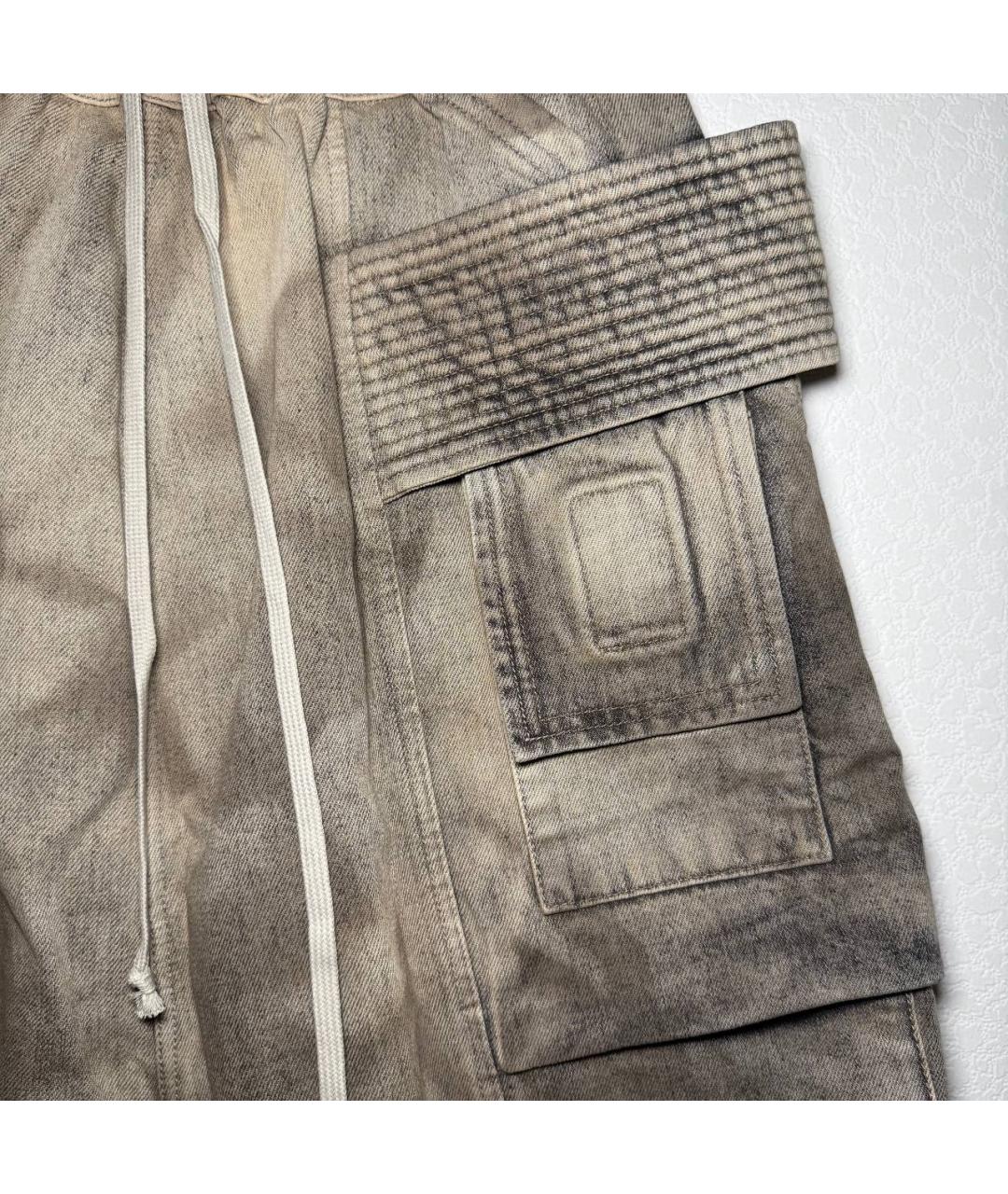 RICK OWENS DRKSHDW Бежевые шорты, фото 5