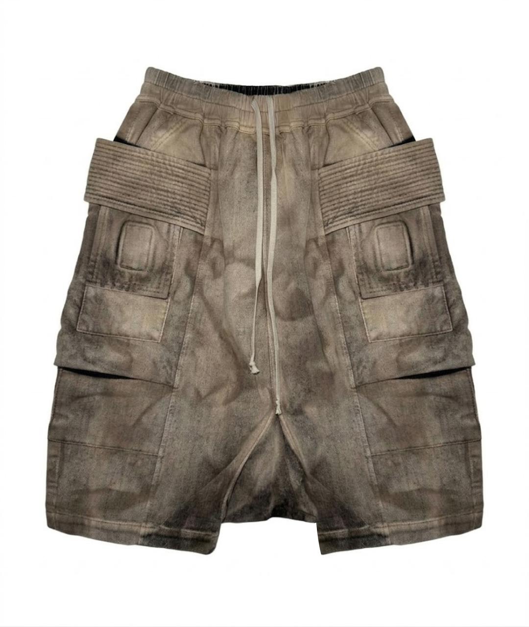 RICK OWENS DRKSHDW Бежевые шорты, фото 1
