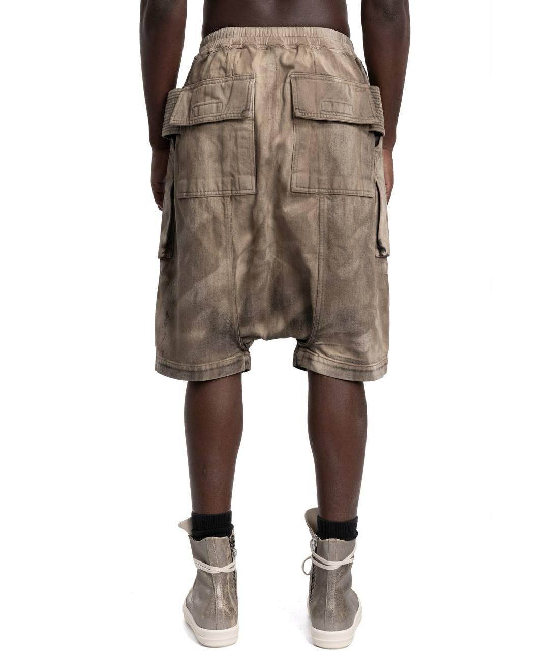 RICK OWENS DRKSHDW Бежевые шорты, фото 4