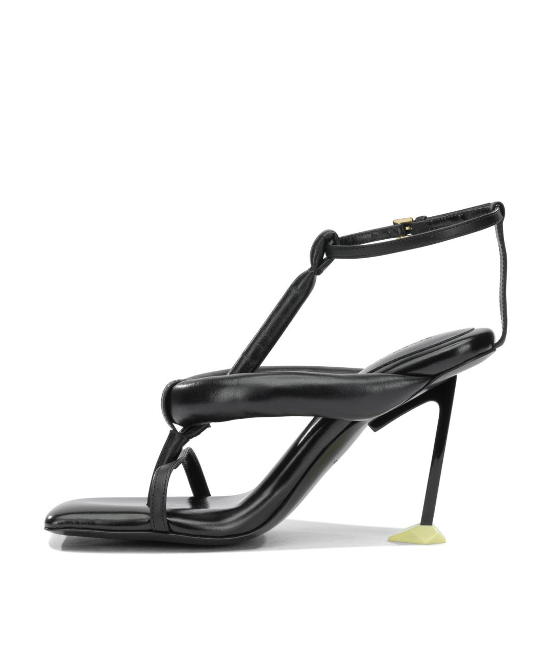 GIVENCHY Черные кожаные сандалии, фото 3