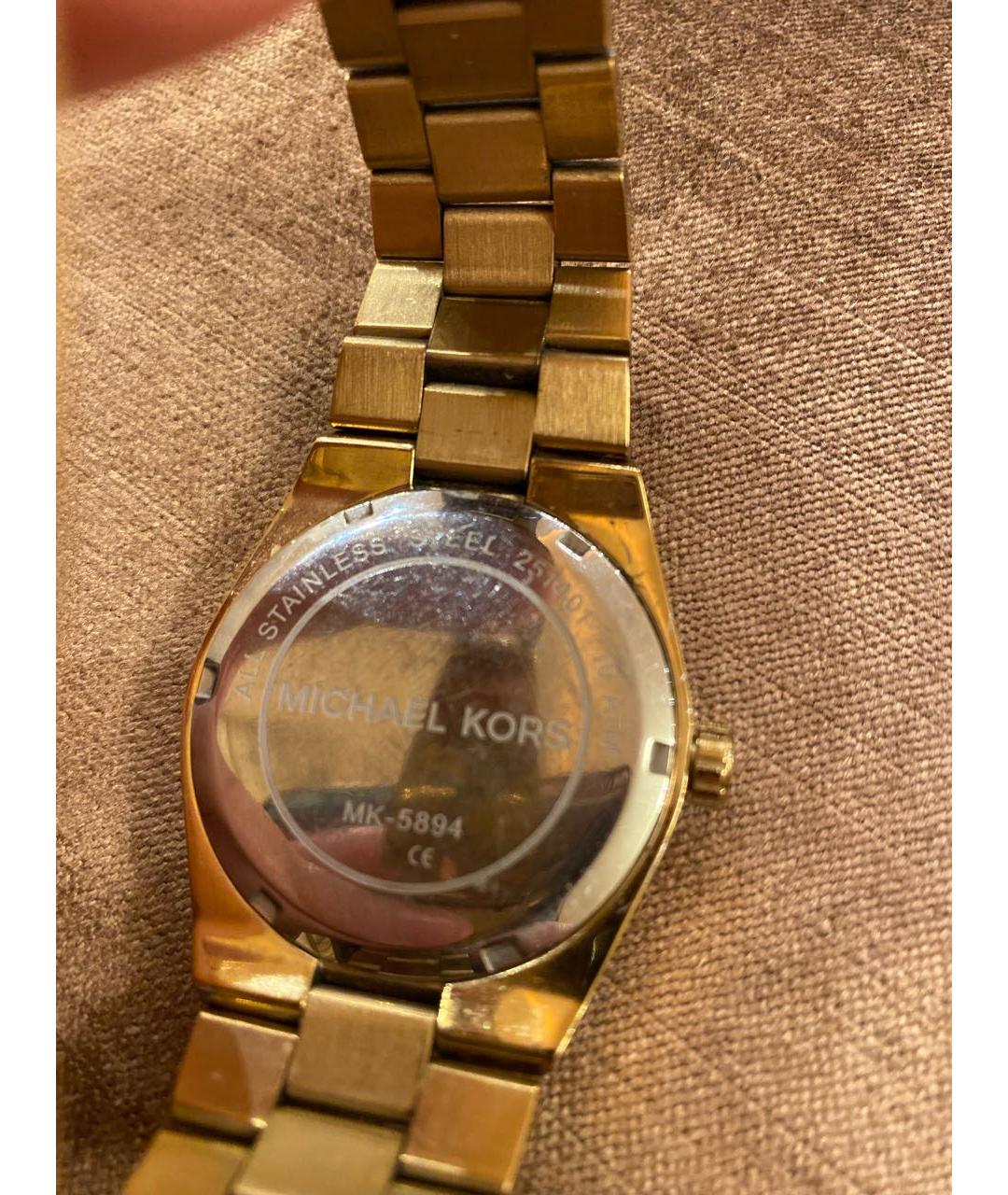 MICHAEL KORS Золотые часы, фото 2