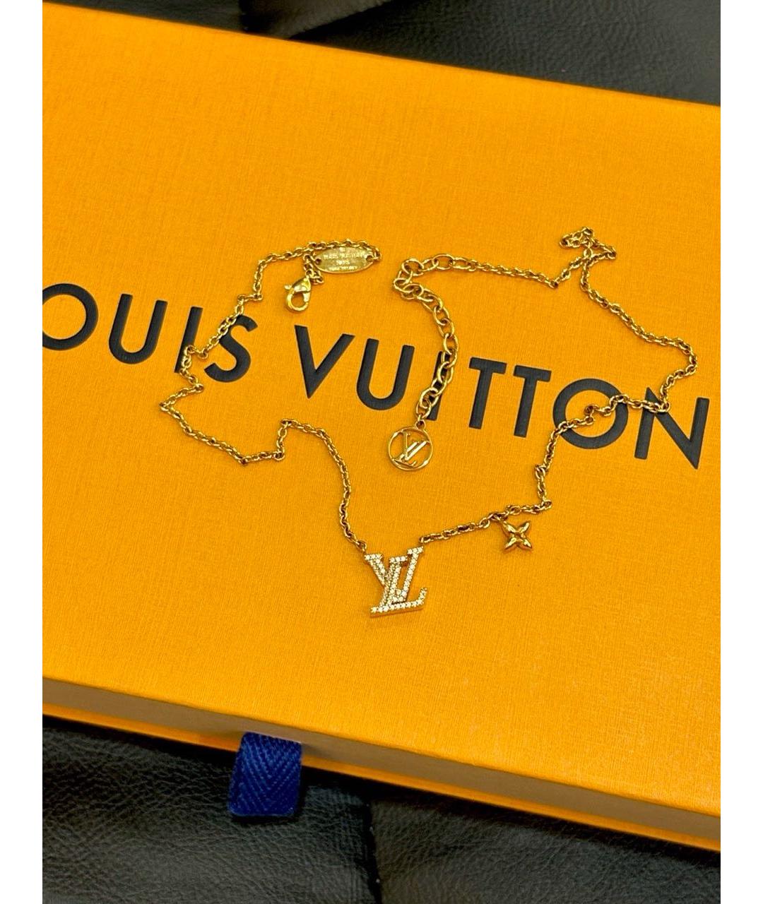 LOUIS VUITTON Золотое колье, фото 6