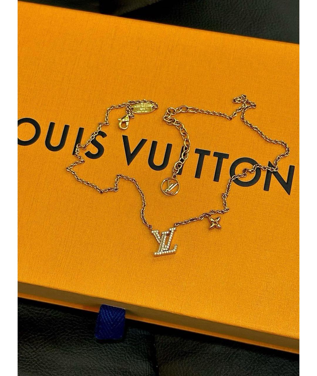 LOUIS VUITTON Золотое колье, фото 2