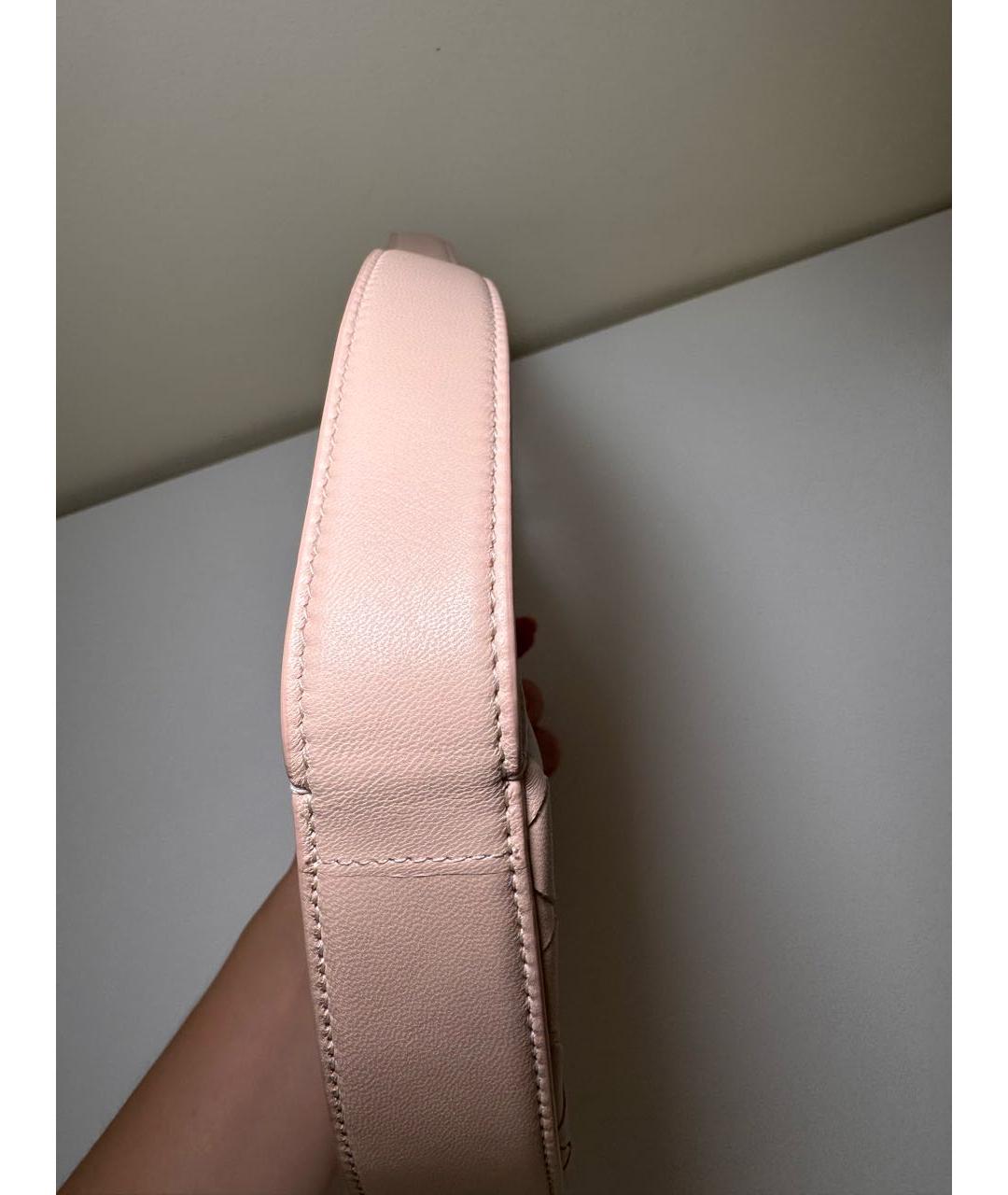 BOTTEGA VENETA Розовая кожаная сумка с короткими ручками, фото 8