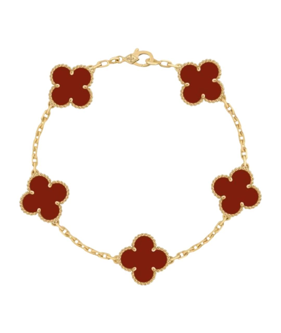 VAN CLEEF & ARPELS Красный браслет из желтого золота, фото 1