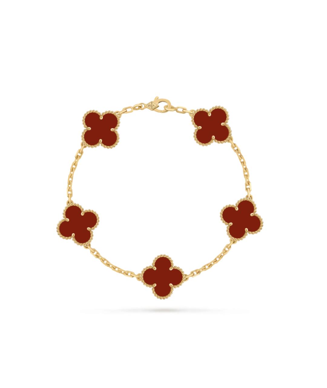 VAN CLEEF & ARPELS Красный браслет из желтого золота, фото 4