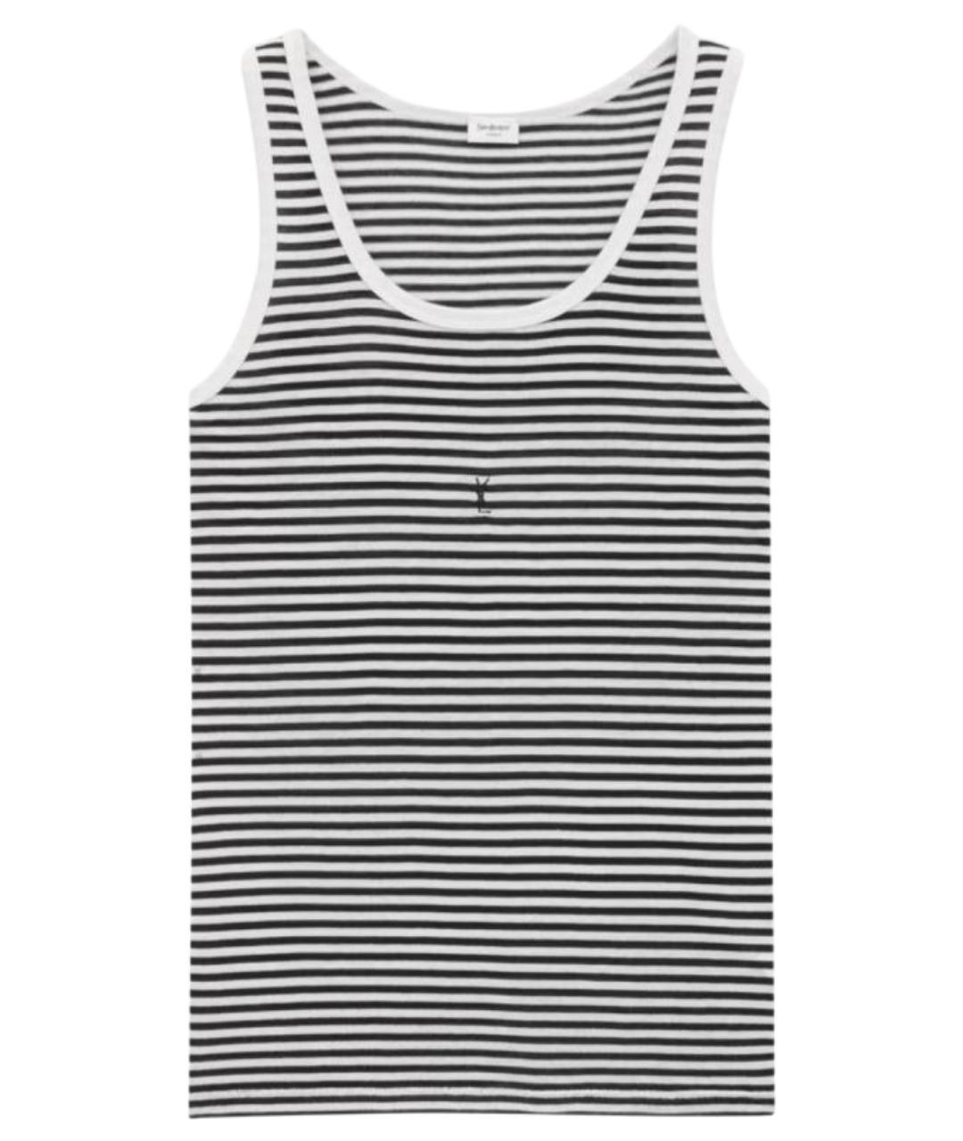SAINT LAURENT Мульти хлопковая майка, фото 1
