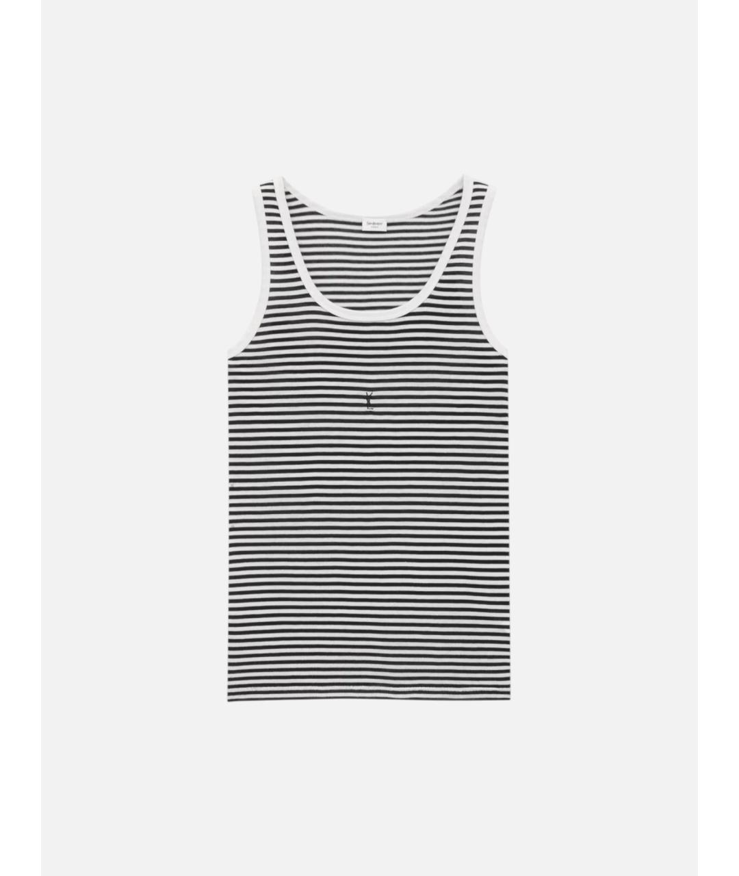 SAINT LAURENT Мульти хлопковая майка, фото 3