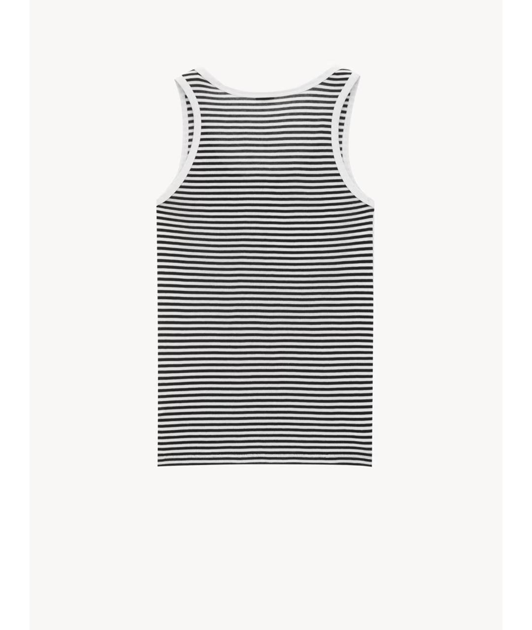 SAINT LAURENT Мульти хлопковая майка, фото 2