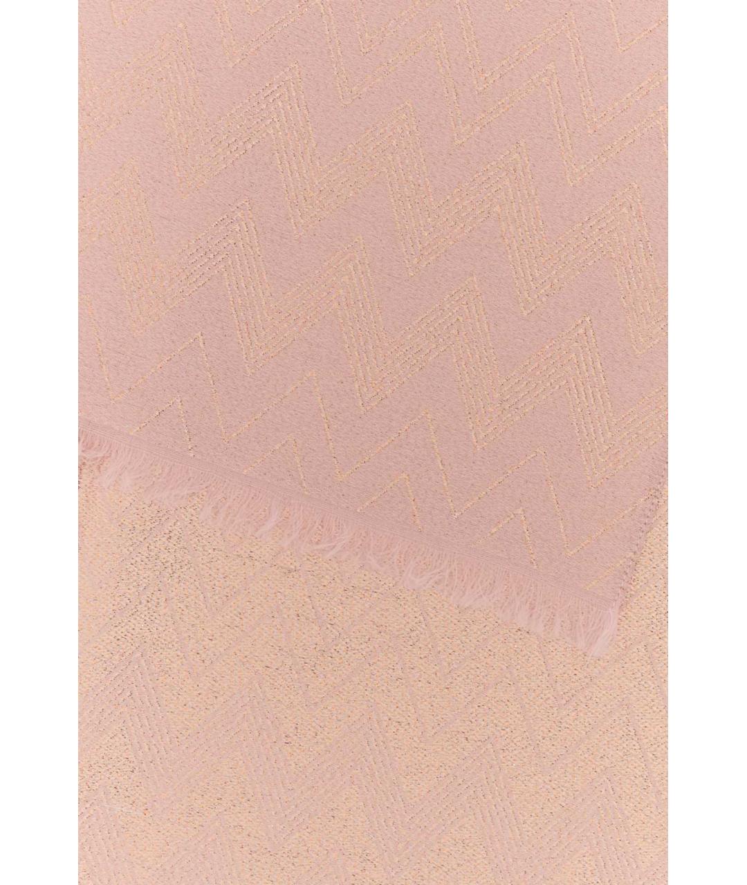 MISSONI Розовый шерстяной шарф, фото 2